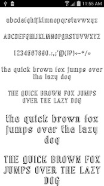 Fonts for FlipFont 50 N8 - Preview 1