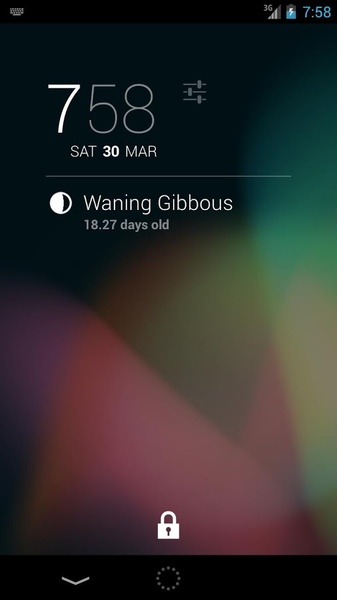 DashClock Moon Extension - Preview 1