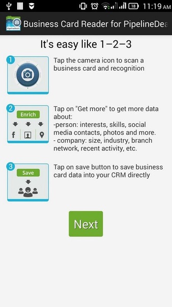 Business Card Reader for PipelineDealsCRM - Preview 8
