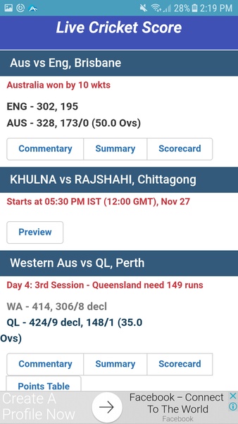 Live Cricket Score TV - Preview 2