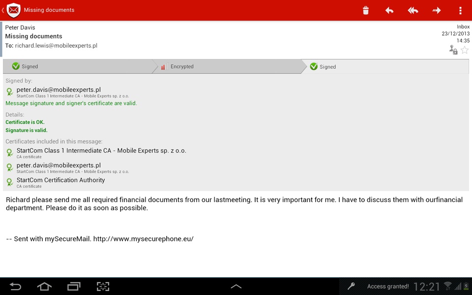 mySecureMail - Preview 8