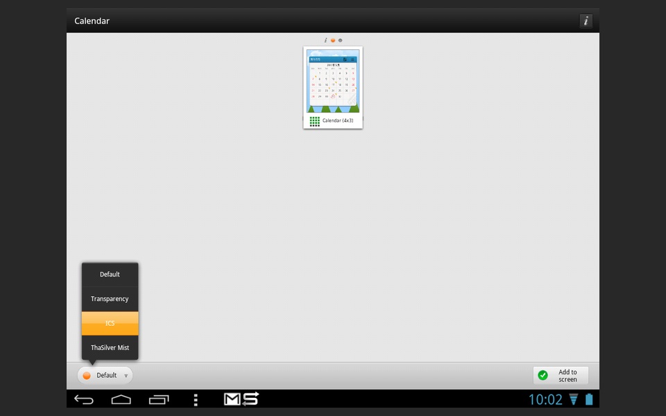 GOWidget Ice Cream Sandwich Theme - Preview 1