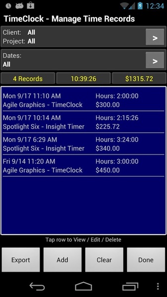 TimeClock - Preview 3