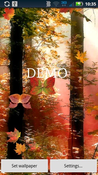 Fall Butterfly Leaves DEMO - Preview 2