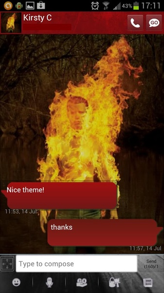 GOSMS Pro Atreyu Theme - Preview 1