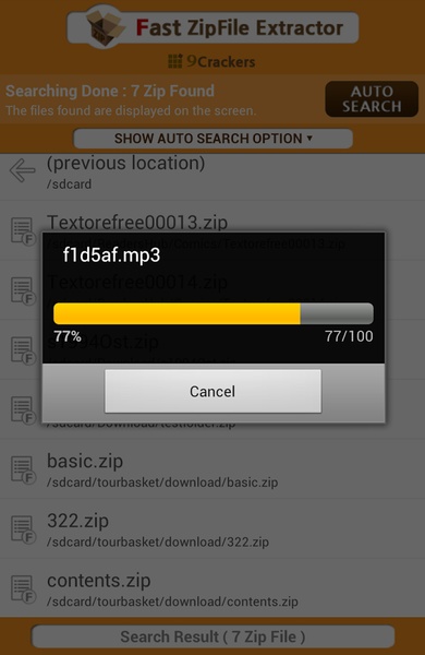 Fast ZipFile Extractor - Preview 4