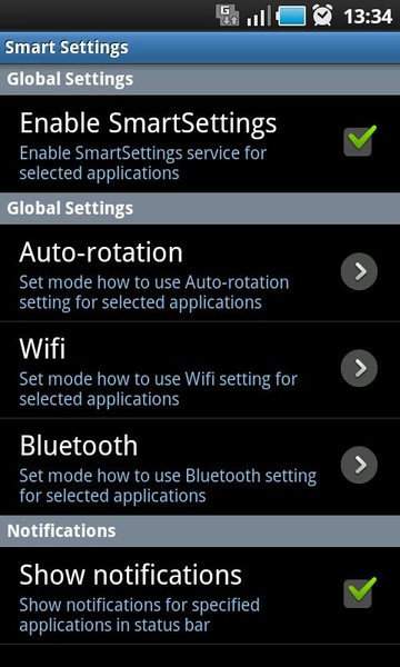 SmartSettings Free - Preview 1