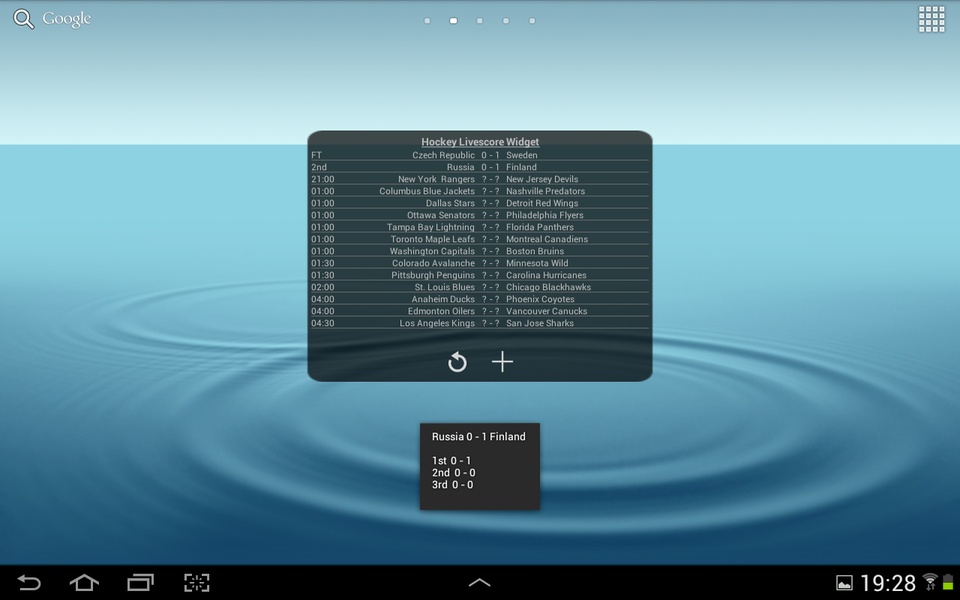 Hockey Livescore Widget - Preview 13