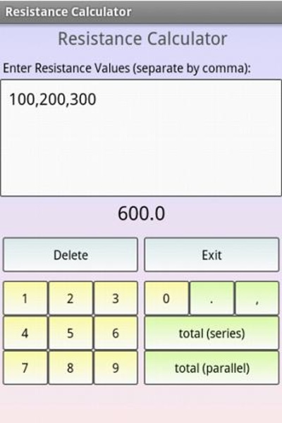 Electric Circuit Calculator - Preview 1