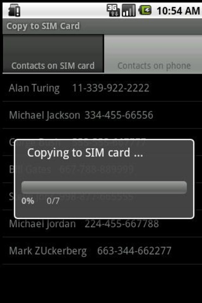 Copy to SIM Card - Preview 1