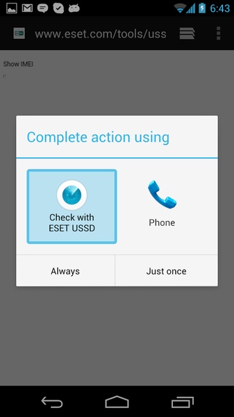 ESET USSD Control - Preview 2