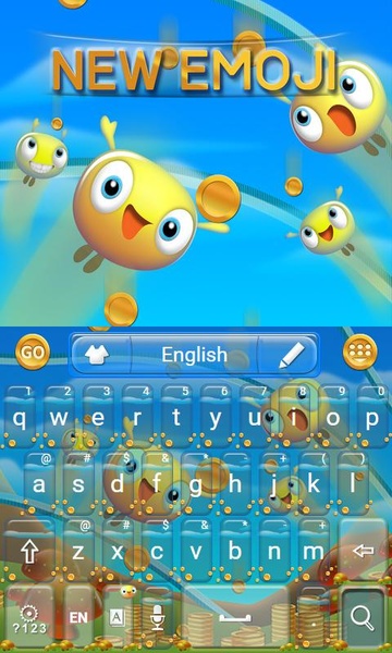 New Emoji GO Keyboard theme - Preview 1
