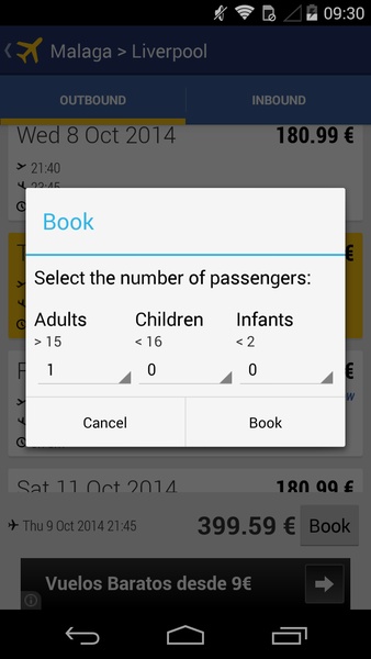 Ryanair Offers - Find and Book - Preview 2