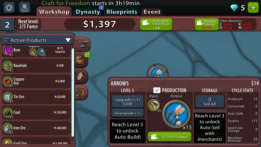Crafting Idle Clicker - Preview 7