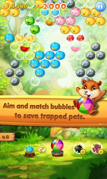 Jogo Online - Bubble Shooter - Online - Cachorro Solitário