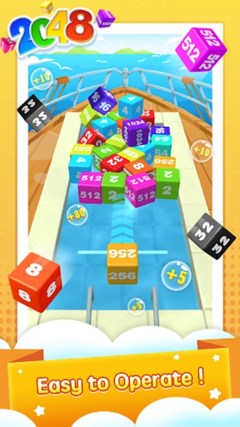 Lucky 2048 - Cube Merge Game - Preview 1
