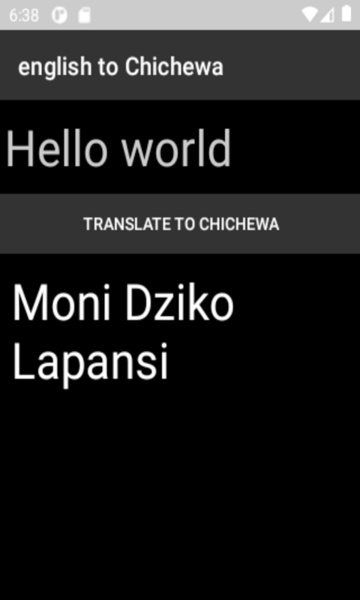 Translate chichewa store to english