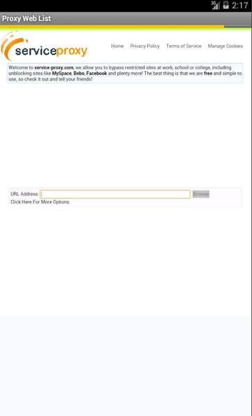Proxy Web List - Preview 1