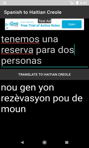 Spanish to Haitian Creole Translator - Preview 2