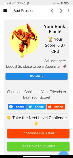 Click Speed Tester - Preview 3