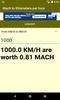 Mach to Kilometers per hour converter screenshot 2