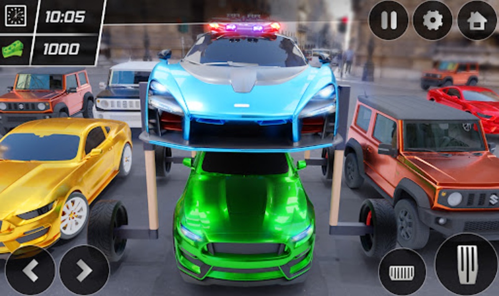 Futuristic Police Elevated Car Driving Game - Preview 3