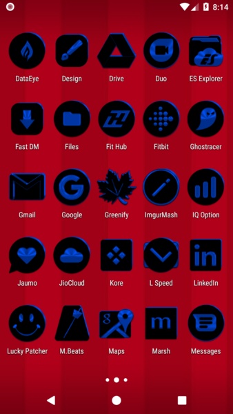Black and Blue Icon Pack Free - Preview 6