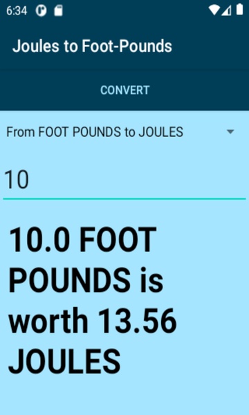 Joules to Foot-Pounds - Preview 2