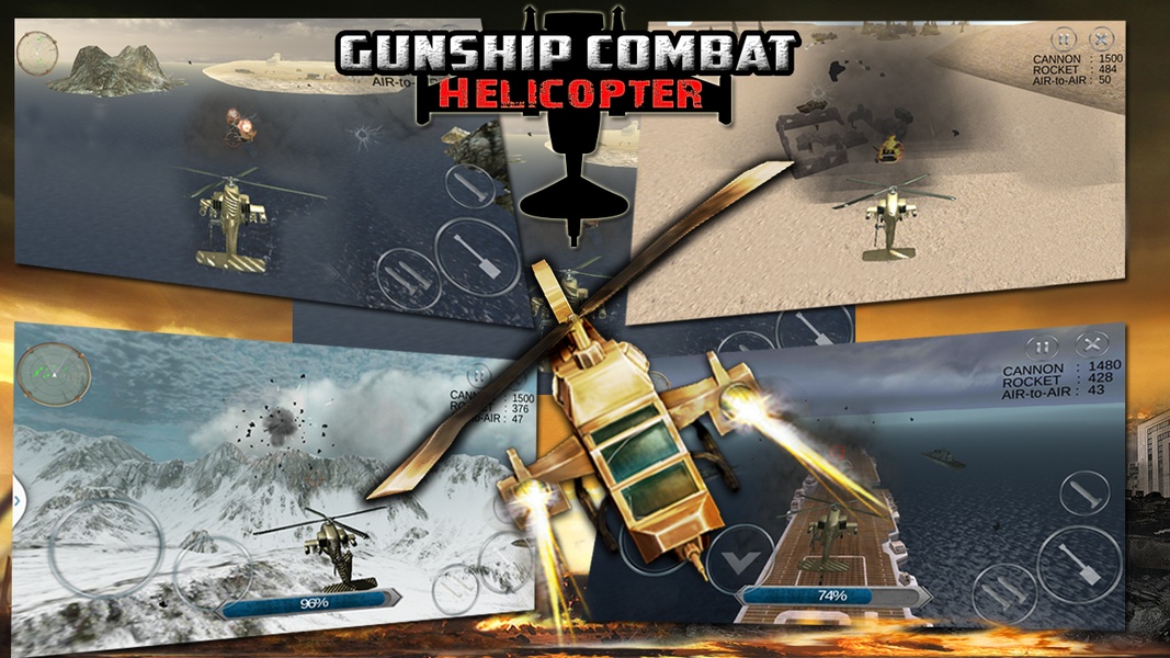 Gunship Combat Helicopter War - Preview 7