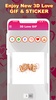 3D Love GIF : Love Stickers For Whatsapp screenshot 1