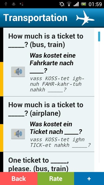 German phrasebook - Preview 2