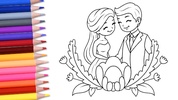 Bride and Groom Coloring Book screenshot 5