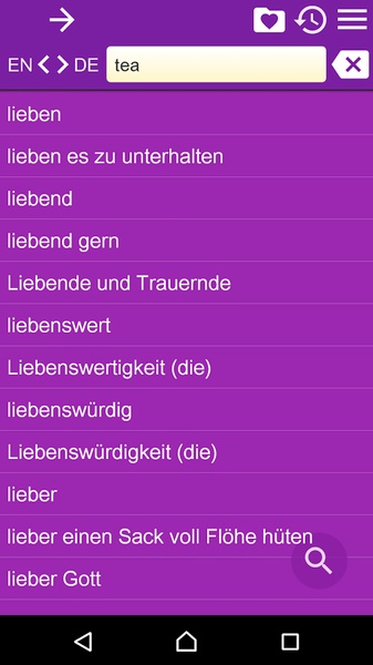 EN-DE Dictionary Free - Preview 7