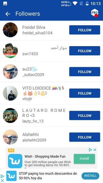 Followers and Unfollowers Analytics for Instagram - Preview 2