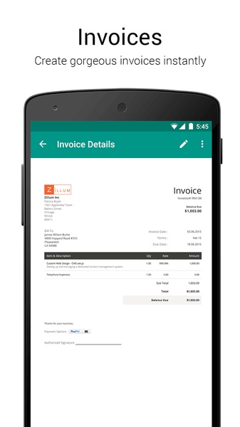 Zoho Invoice - Preview 10