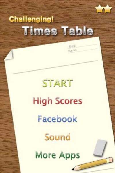 Challenging Timestable - Preview 3