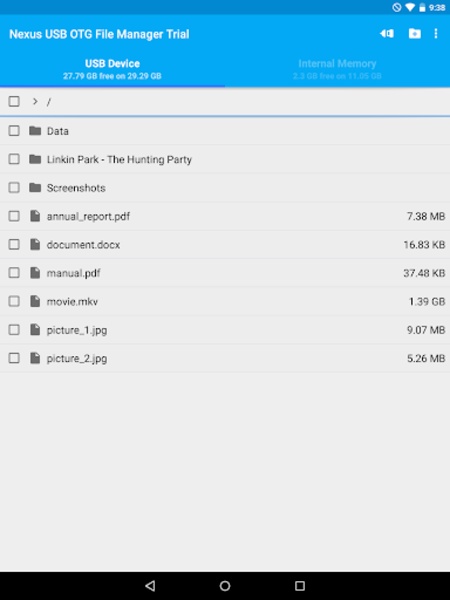 USB OTG File Manager for Nexus Trial - Preview 9