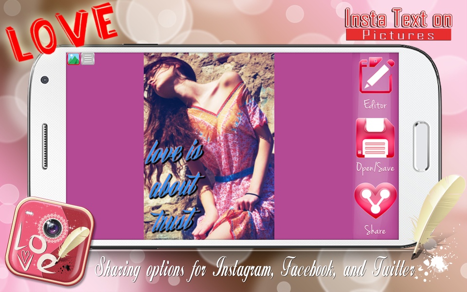 Love Insta Text on Pictures - Preview 2