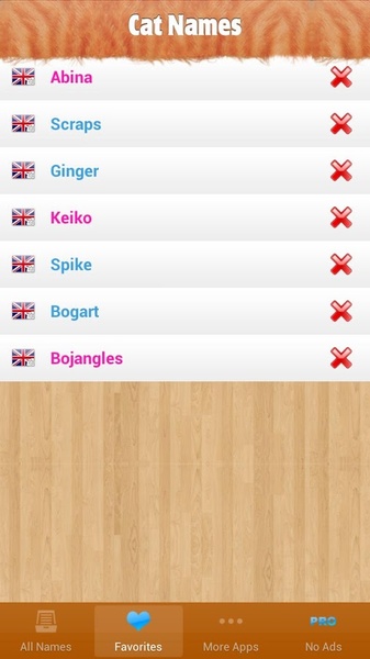 Cat Names - Preview 1
