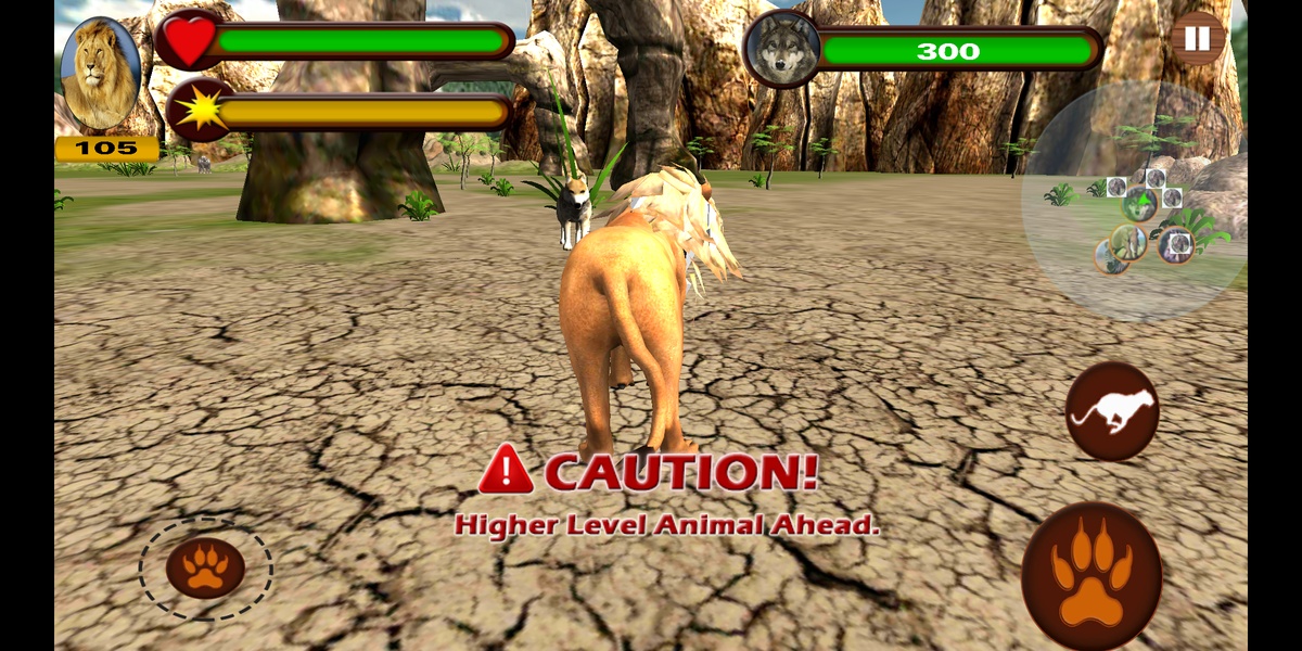 T-rex dino & angry lion attack - Preview 2