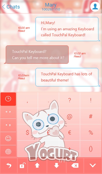 I am Yogurt TouchPal Theme - Preview 1