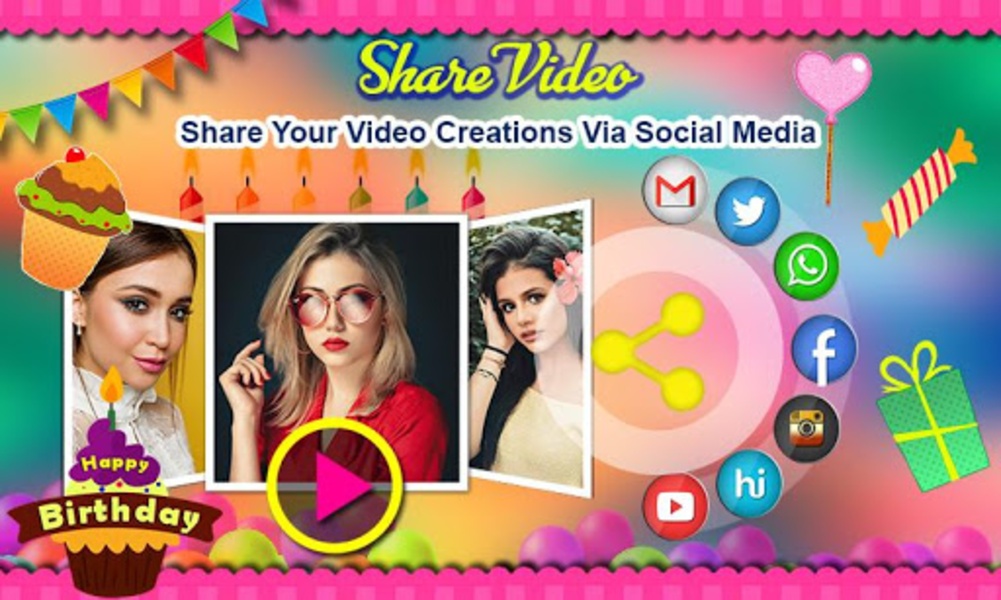 Birthday Video Maker with Music - Preview 2