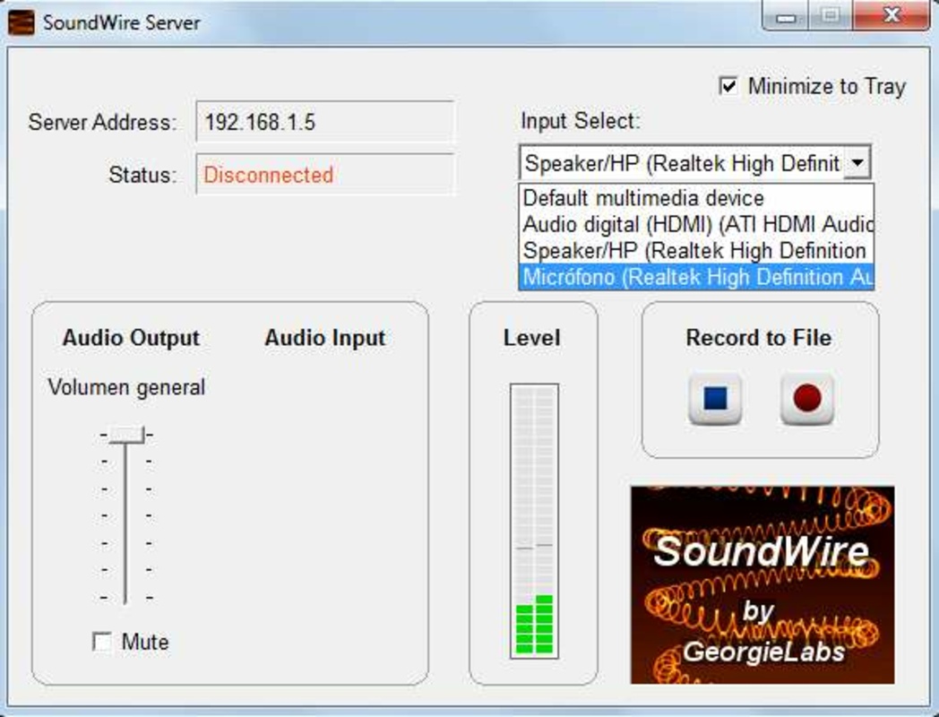 تنزيل برنامج SoundWire Serverعلى جهاز الكمبيوتر