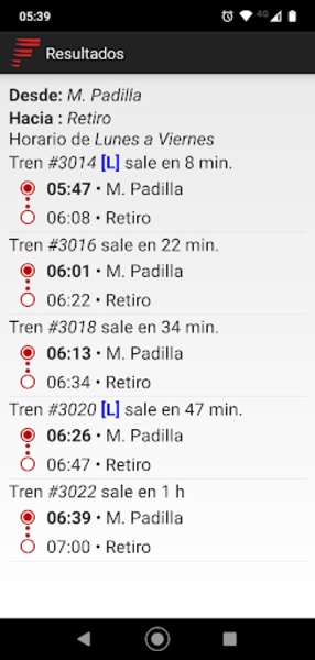 Horarios Belgrano - Preview 5