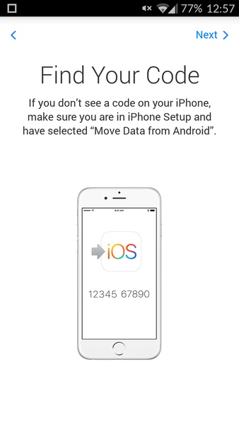 Move to iOS - Preview 6