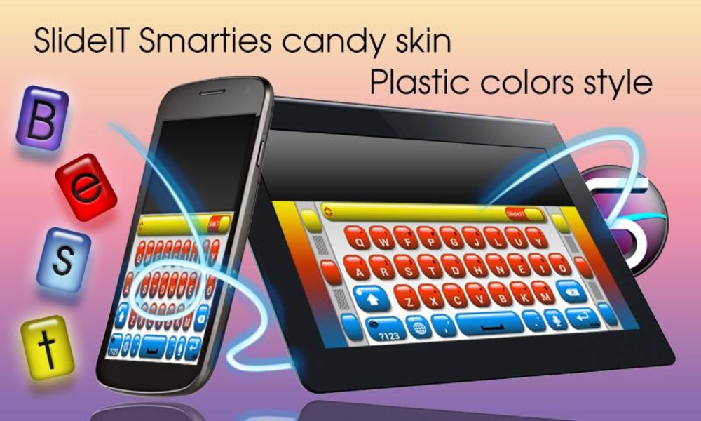 SlideIT Smarties candy skin - Preview 4