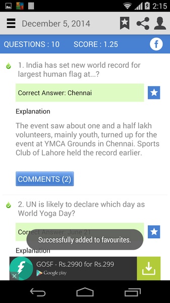Daily Current Affairs and GK - Preview 2