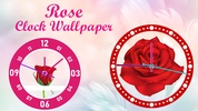 Rose Clock Live Rose Wallpaper screenshot 8