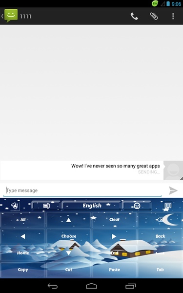 GO Keyboard Winter Theme - Preview 3