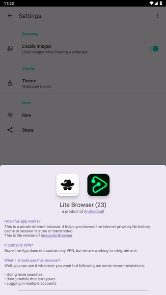 Private Browser - Lite - Preview 2